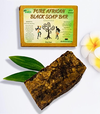 Afro Botanicals Pure African Black Soap Bar