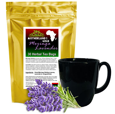 Motherland's Gold Moringa Lavender Tea