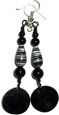 Designer Earrings - Pure Ebony