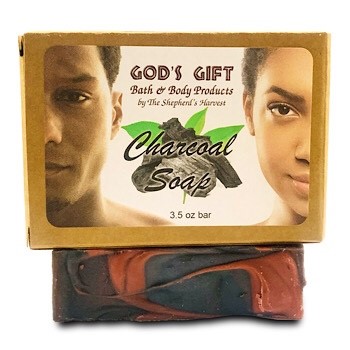 God’s Gift Charcoal Soap (with Tea Tree & Red Clay)