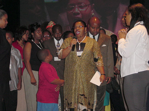 Sister speaking, Norfolk 2000 TAG TEAM Convention