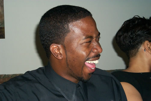 Jesse enjoys a laugh, TAG TEAM V.I.P. Dinner