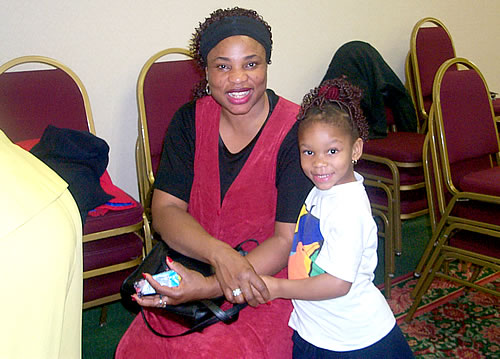 Mother and daughter at the seminar, Los Angeles, California Black Business Seminar