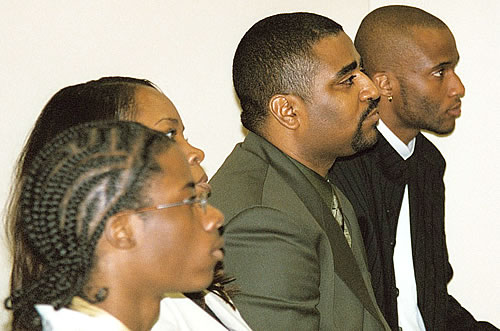Audience watching seminar, Los Angeles, California Black Business Seminar