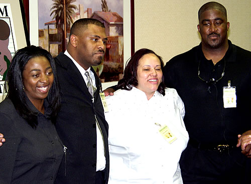 Group arm and arm, Los Angeles, California Black Business Seminar