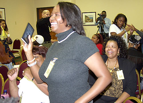 Sister dancing, Los Angeles, California Black Business Seminar