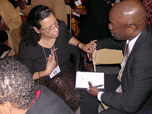 Diasy and Patrick roleplay, New York City Black Business Seminar