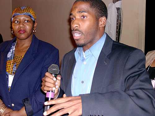 Brother speaking, New York City Black Business Seminar