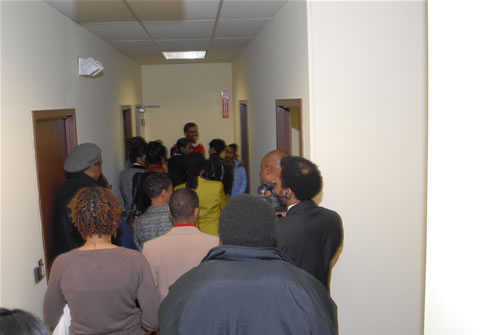 Guests touring TAG TEAM Leader Row, TAG TEAM Marketing Atlanta Facility Grand Opening