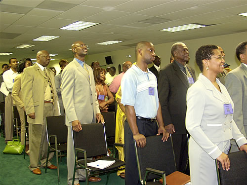 Audience participating, Atlanta, Georgia Black Business Seminar