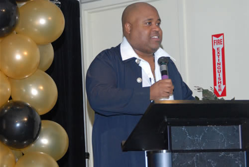 TAG TEAM Co-Founder, President Delxino takes the stage, 2007 TAG Awards Show