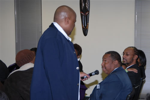 Rev. Brown giving answer to the audience at the TAG Awards Show, 2007 TAG Awards Show