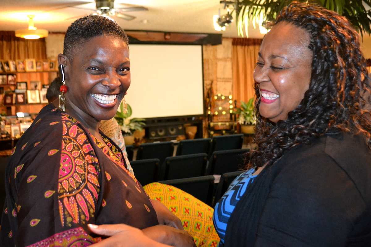 Toni and Debbie at the event, 2015 Buy Black Movement Los Angeles Launch
