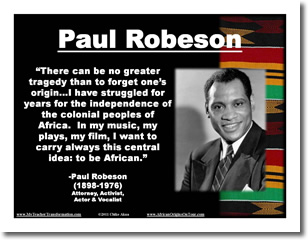 Paul Robeson Poster