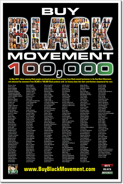 Buy Black Movement 100,000 Poster