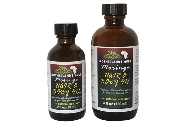 Motherland's Gold Moringa Hair & Body Oil